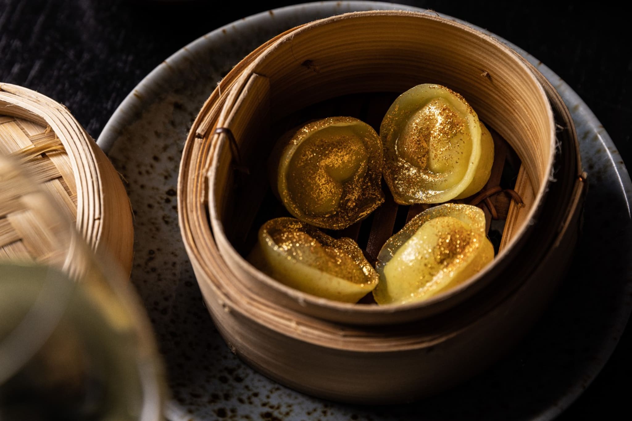 Spice Temple's golden scallop dumplings
